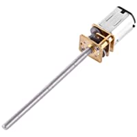 Akozon N20 Motor de Engranajes con Eje de Salida de Rosca Largo M3 x 55MM DC 6V(100RPM)